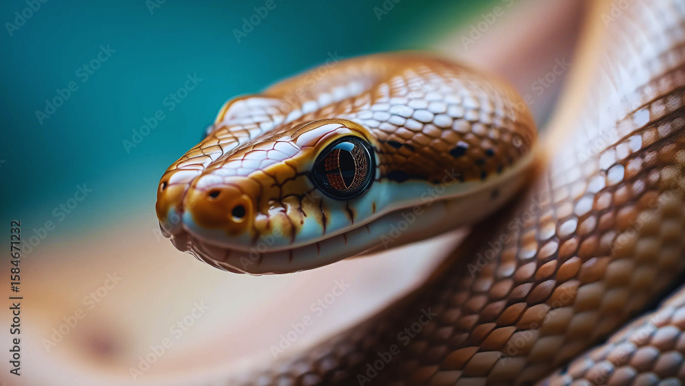 Fototapeta premium close up of a python