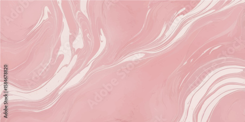 Pink abstract wavy textured background with grunge pattern and rose color details
