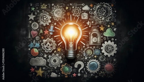 Chalkboard Lightbulb