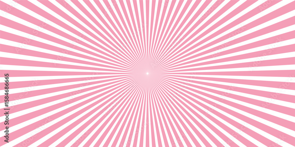 Fototapeta premium Sun burst background. Sun rays background. Sunburst background. Radial rays. Summer social banner. Vector Illustration.