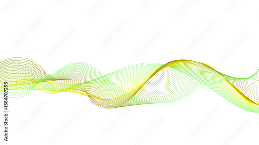 Fototapeta premium White Background With Abstract Waves, A Graphic Line Sonic Or Sound Wave Composition. 