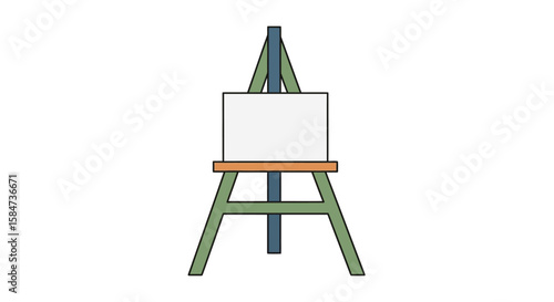 Art Easel Blank Canvas Illustration