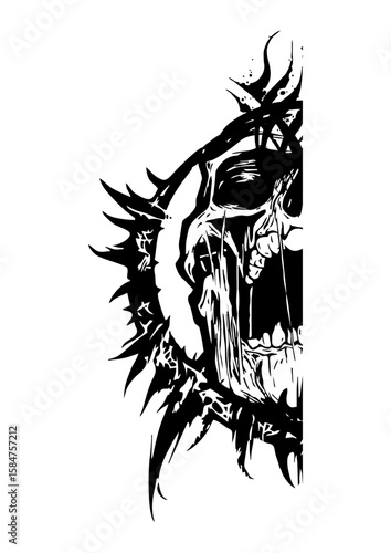 vector illustration of a lion