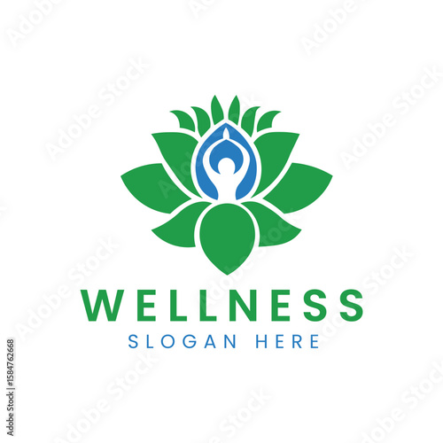 Wellness Logo royalty-free images