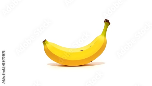 banana on white background