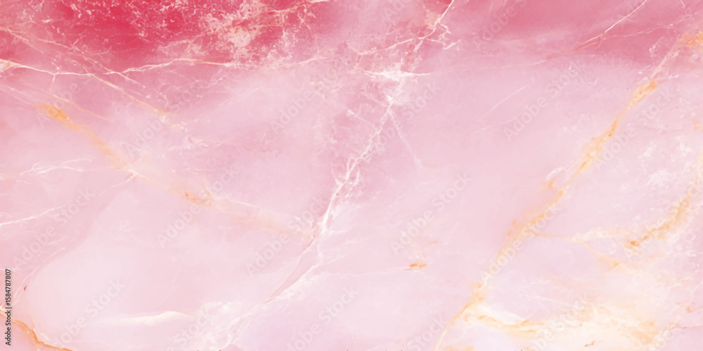 Fototapeta premium Abstract surface with a marbled texture dominated by shades of soft pink, The pattern features swirling veins and soft gradients, he overall appearance is reminiscent of polished stone.