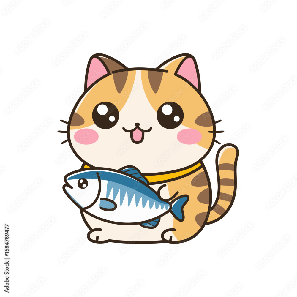 Cat mascot with white background Cat mascot with white background