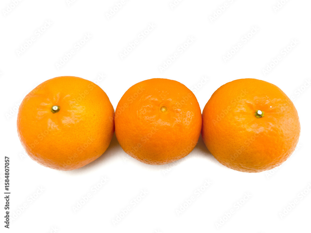 Orange fruit or tropical citrus fruit or mandarin orange fruit isolated on white background. Orange fruit or tropical citrus fruit or mandarin orange fruit isolated on white background.