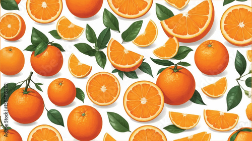 Oranges Fruit Vector