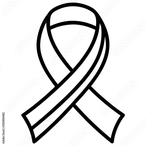 Remembrance Ribbon  Vector Patriotic Tribute AI Graphic Design File