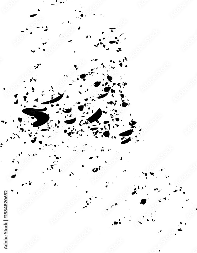 Fototapeta premium black ink splashes