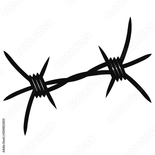 Barbed Wire  Vector Patriotic Tribute AI Graphic Design File 