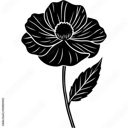 Poppy Flower  Vector Patriotic Tribute AI Graphic Design File