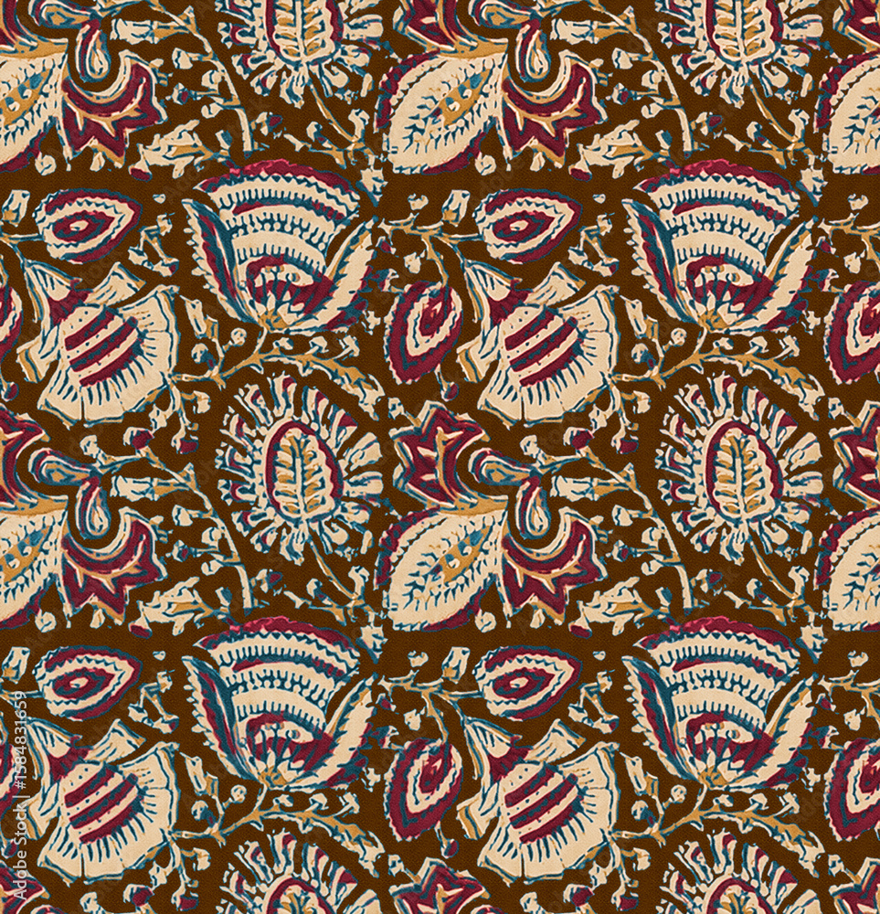 Fototapeta premium Tradition Bandhani design Indian traditional