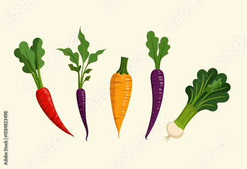 Colorful variety of fresh vegetables on light background  