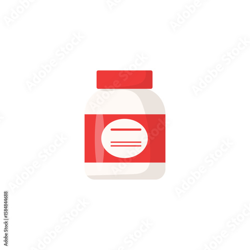 Flat Pharmaceutical Medicine Illustrations