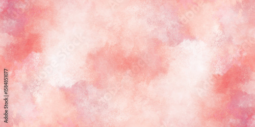 Beautiful watercolor art background. Pink and yellow shades aquarelle painted paper textured stain element for text design, Watercolor texture for cards, flyers, poster, banner background.