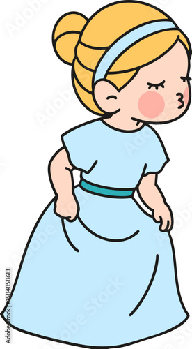 little girl in a dress