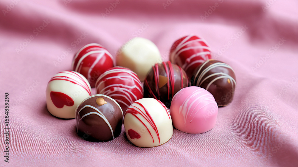 Fototapeta premium chocolate easter eggs in a basket