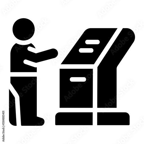 atm machine Solid icon