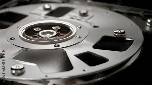 Wallpaper Mural Close-up of hard drive internals Torontodigital.ca