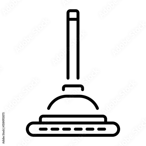 A line style icon showing plunger tool  