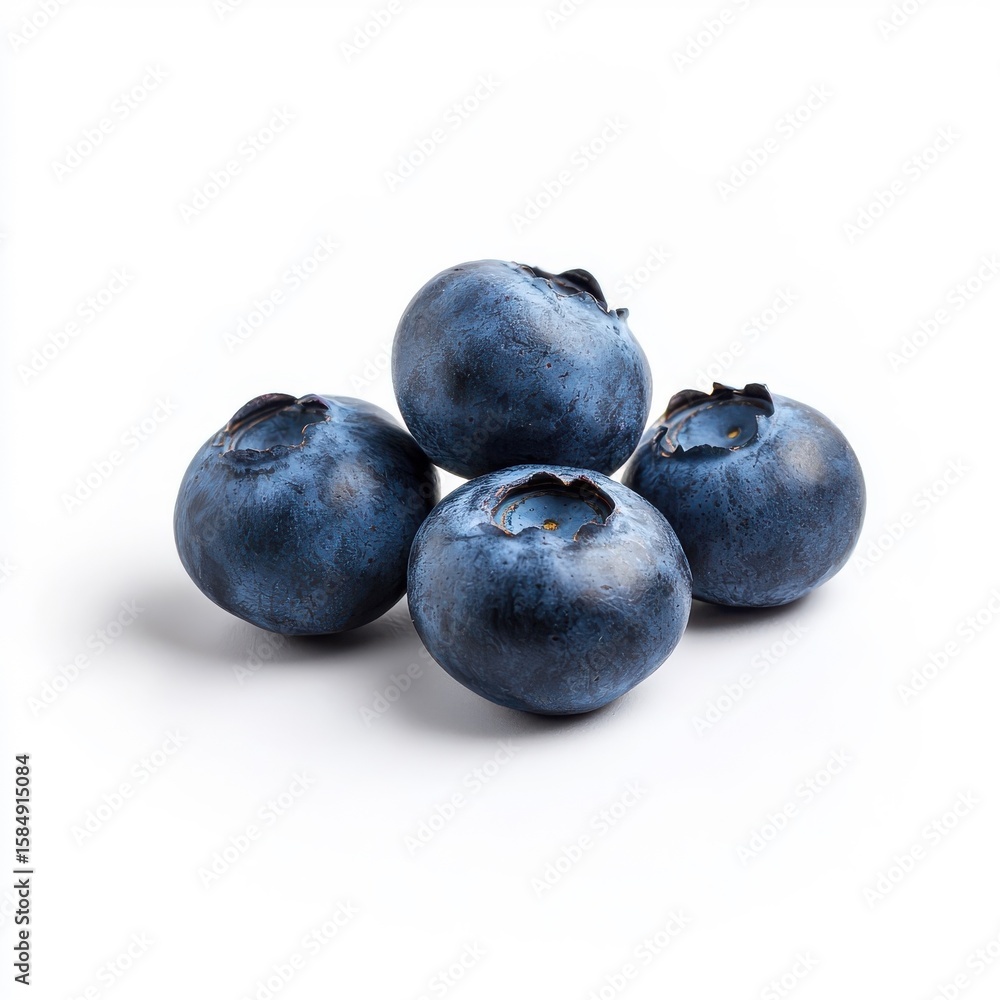 Fresh blueberries isolated on a white background. Fresh blueberries isolated on a white background.