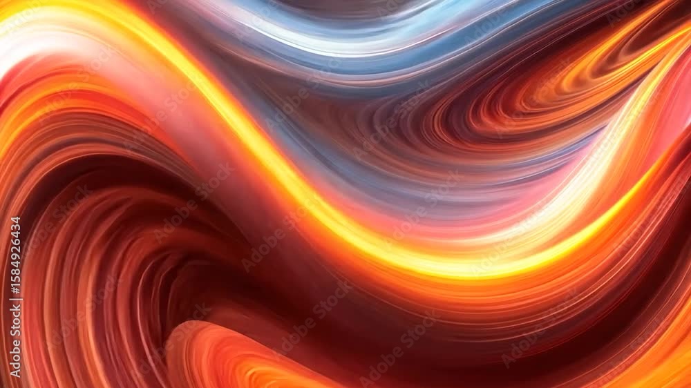 Abstract swirling lines of vibrant color Abstract swirling lines of vibrant color