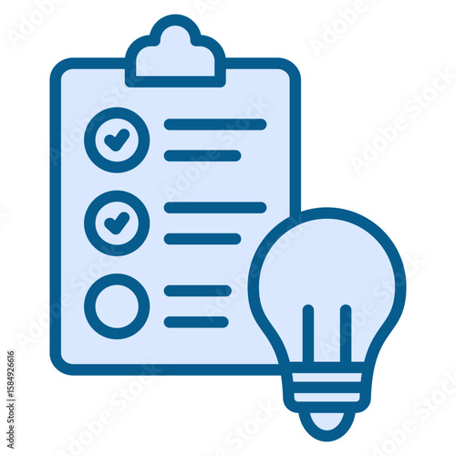 Test Idea Icon Element For Design
