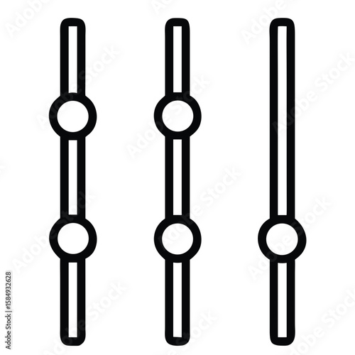 Slider controls icon for websites, blogs, clipart, interface design, audio, music, educational and awareness materials, presentations