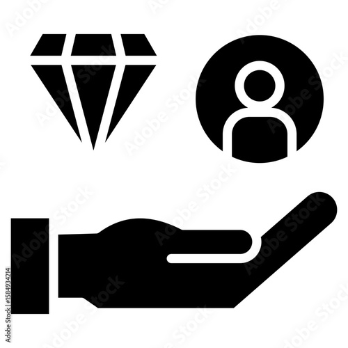 Customer Value Icon Element For Design