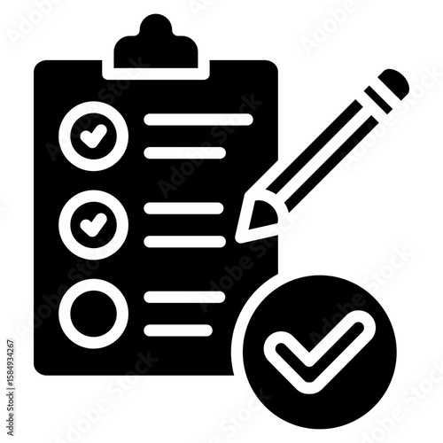 Learning Test Icon Element For Design