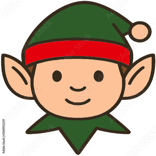 엘프 얼굴 스티커 