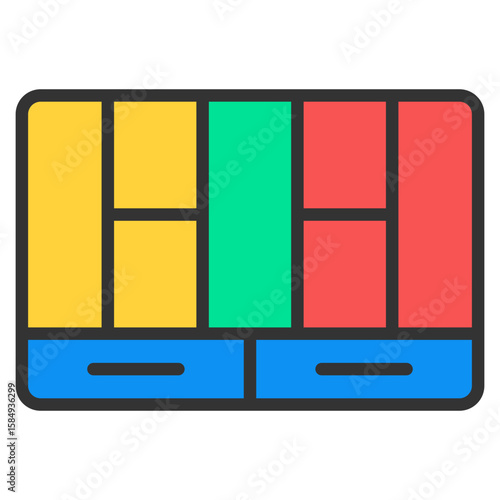 Lean Canvas Icon Element For Design