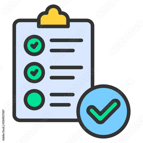 Test Results Icon Element For Design