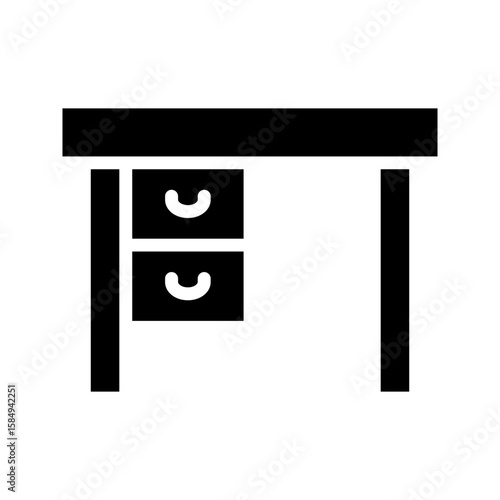 Table Icon. room furniture. Design Illustration. vector eps 10
