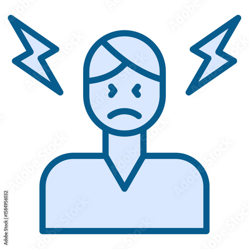 Frustration Icon Element For Design