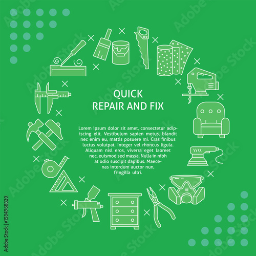 Repair and fix round banner template