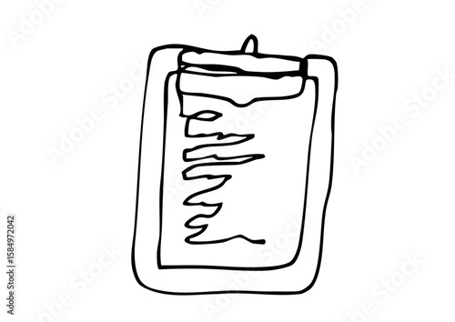 小さなメニューの手描きイラスト