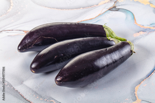 Wallpaper Mural Raw ripe violet eggplant heap Torontodigital.ca