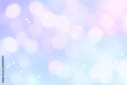 キラキラ背景素材 パープル系 玉ボケ 明るい 美しい 水色 夏 幻想的 神秘的