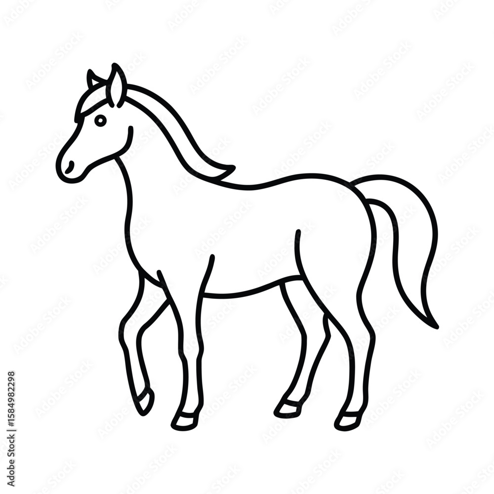Fototapeta premium horse vector illustration