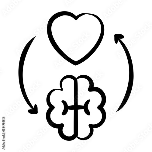 Heart Brain Icon