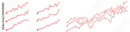 Arrow line decreasing vector, illustrating decline, loss, and a downward trend. Perfect for financial analyses, market corrections, or presentations indicating negative shifts and challenges.