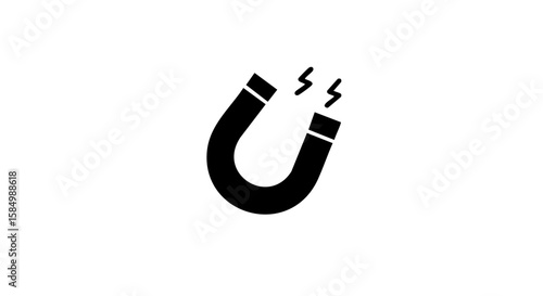 A simple illustration of a horseshoe magnet, a powerful symbol of attraction.