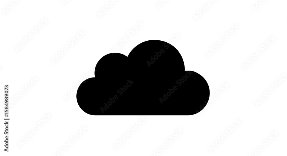 Cloud silhouette, representing the concept of the weather. Cloud silhouette, representing the concept of the weather.
