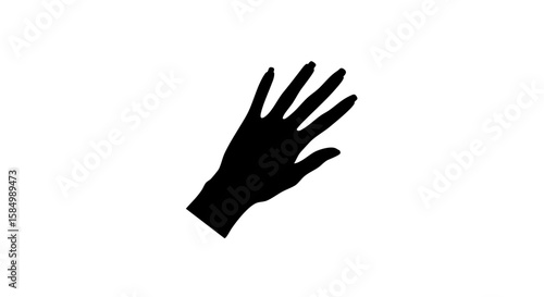 A silhouetted hand reaching out.