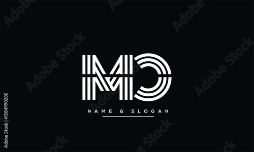 MC, CM, M, C Abstract Letters Logo Monogram