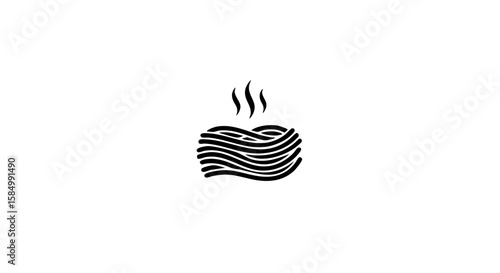 A steaming bowl of delicious pasta.
