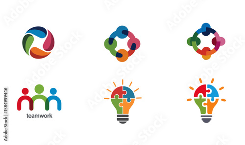 Office Team Collaboration and Workflow – Vector Illustration